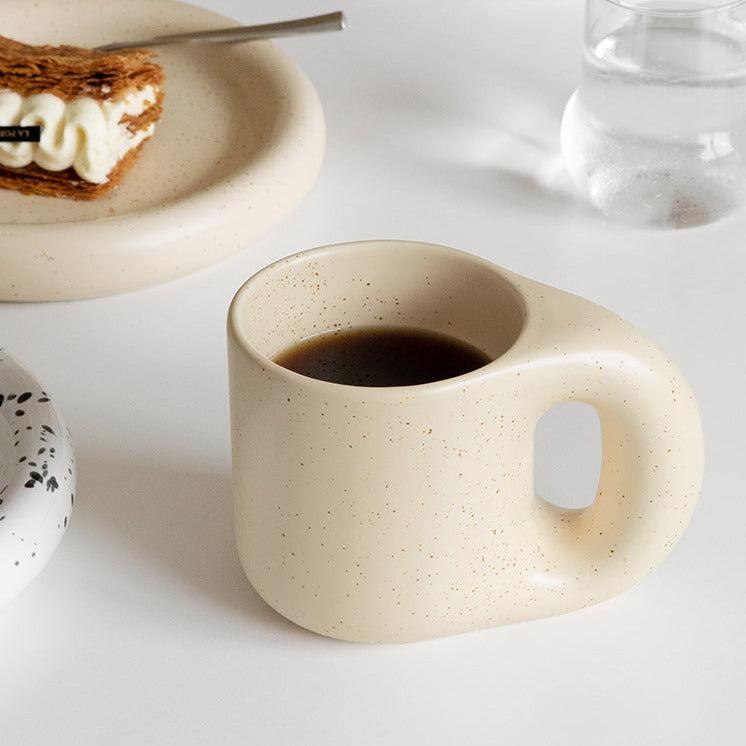 More - Chunky Speckled Cream Ceramic Mug Breakfast Set-Drinkware- A Bit Sleepy | Homedecor Concept Store