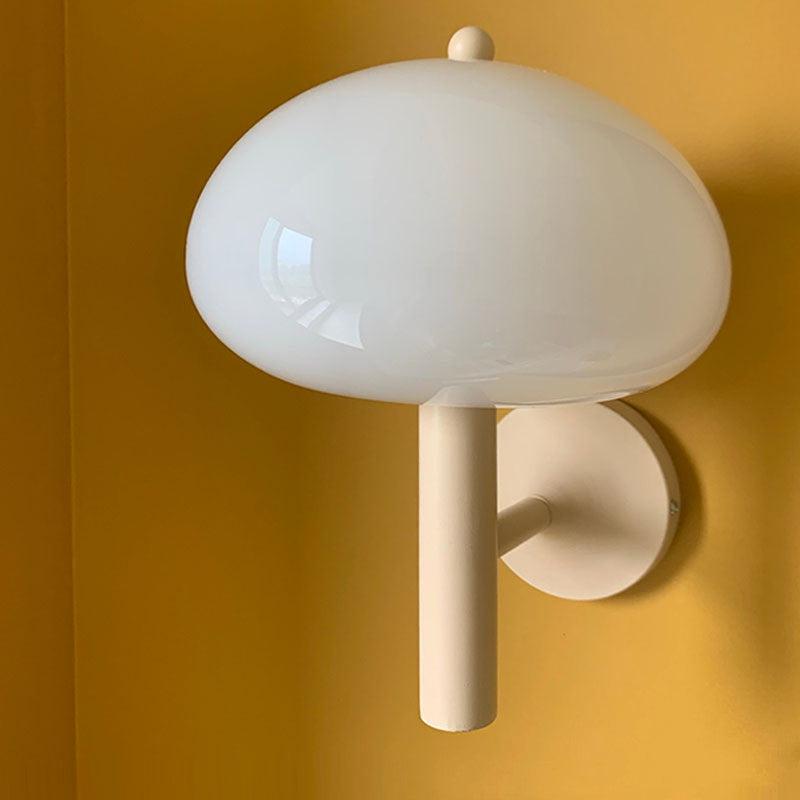 Creamy Mushroom Wall Lamp-Lighting- A Bit Sleepy | Homedecor Concept Store