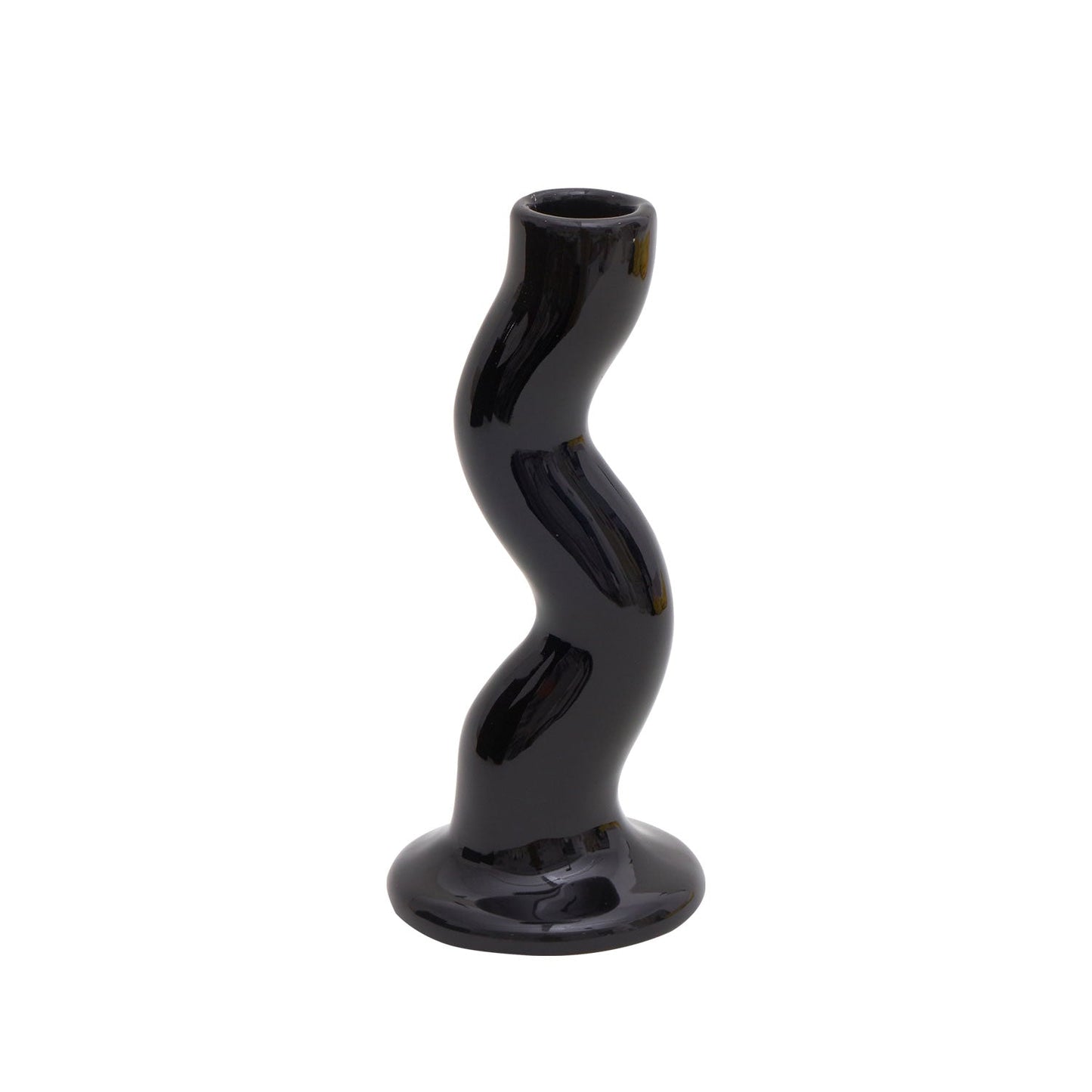 SRM - Twisty Polished Ceramic Candle Holder-Furnishings- A Bit Sleepy | Homedecor Concept Store