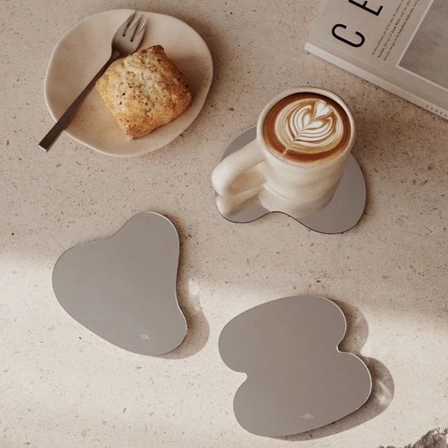 Asymmetric Reflective Coaster-Kitchenware- A Bit Sleepy | Homedecor Concept Store