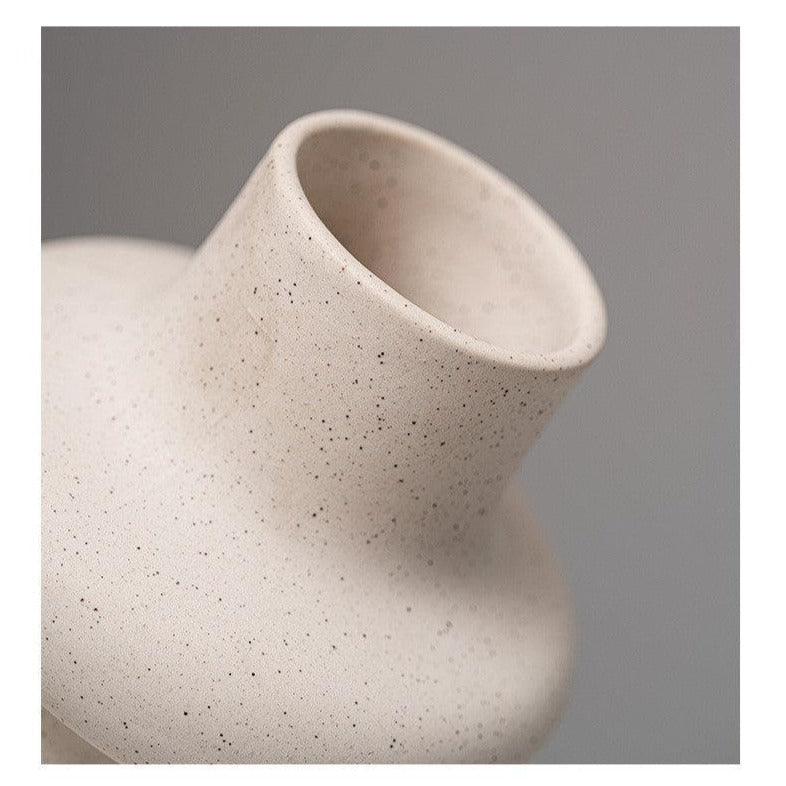 Dimon Sprinkled Matte Ceramic Vase-Furnishings- A Bit Sleepy | Homedecor Concept Store