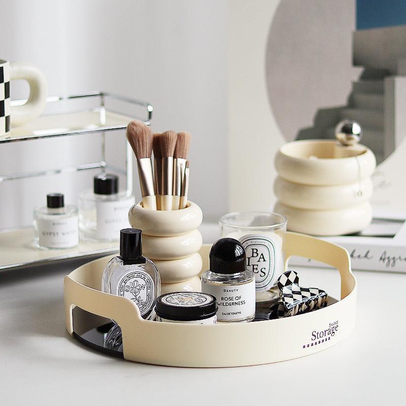 EP Home - Simple Creamy Cosmetics Jewelry Sundries Storage Display Tray-Furnishings- A Bit Sleepy | Homedecor Concept Store