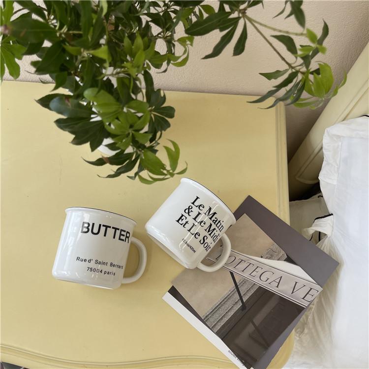 French & Butter Coffee Cup-Drinkware- A Bit Sleepy | Homedecor Concept Store