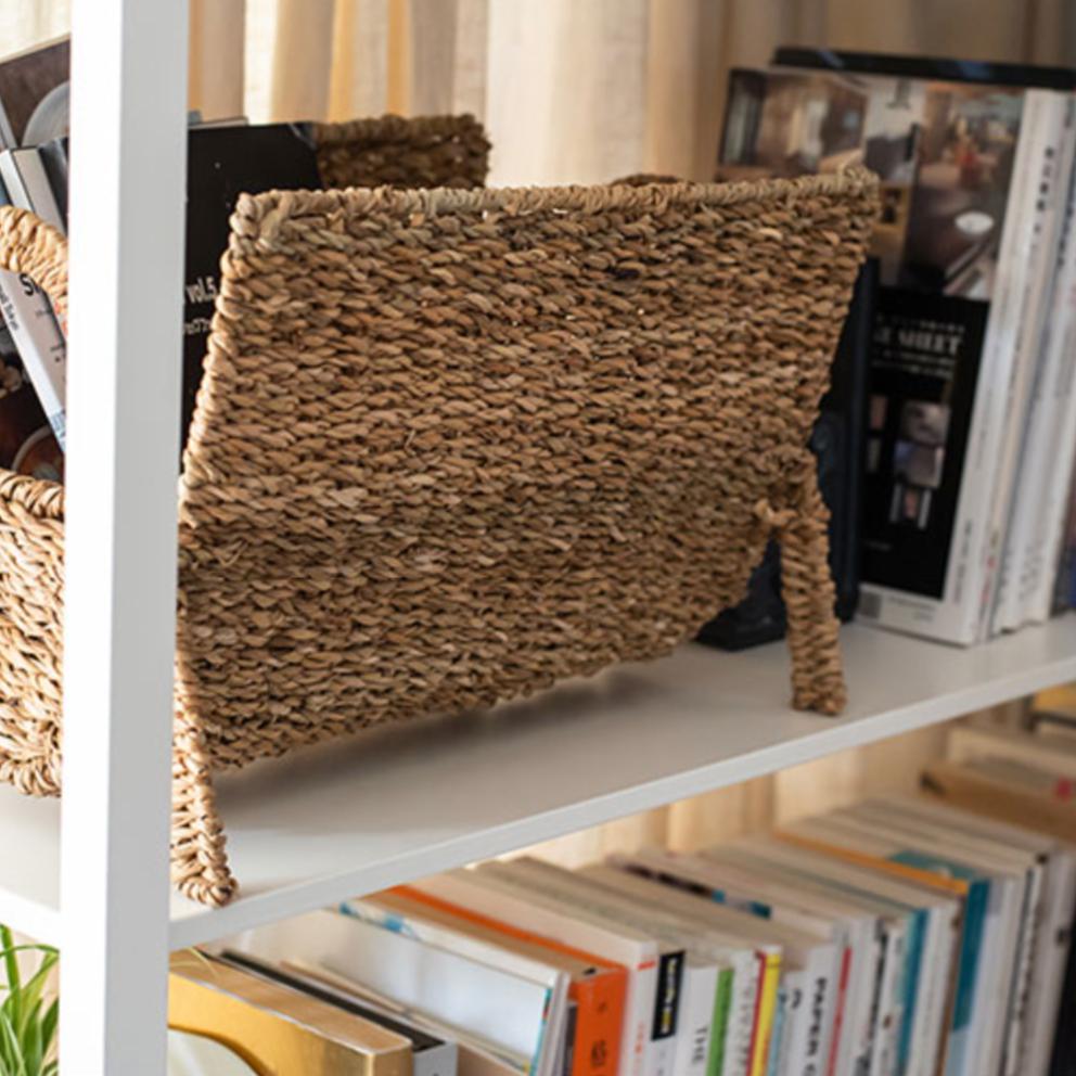 Hand-woven Seaweed Book Rack-Furnishings- A Bit Sleepy | Homedecor Concept Store