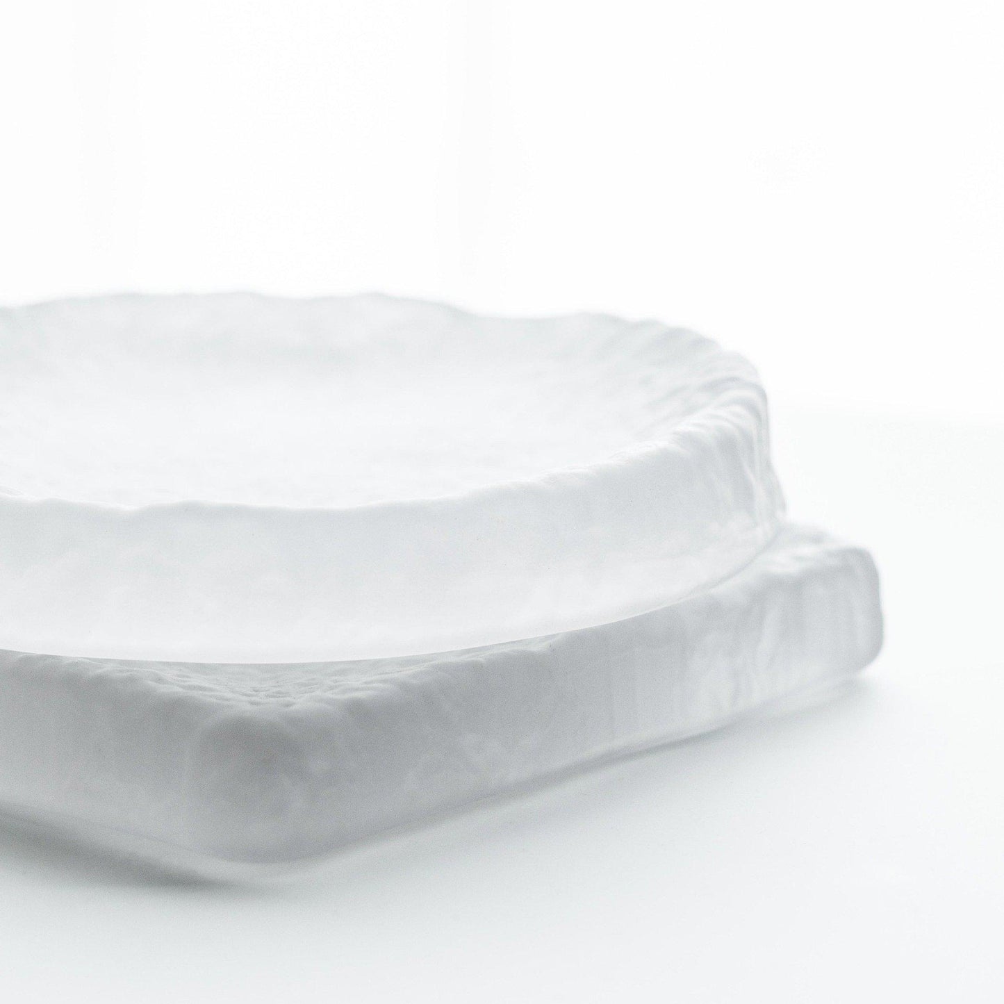 Ice-cold Frosted Glass Plate-Furnishings- A Bit Sleepy | Homedecor Concept Store