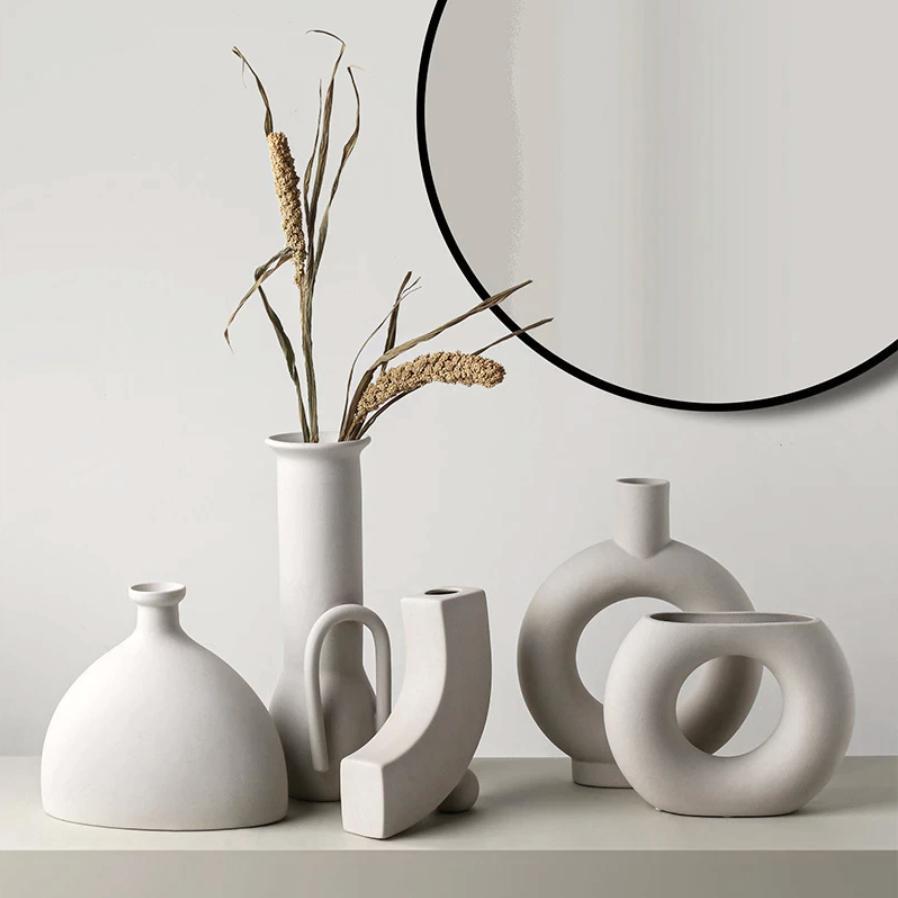 Kerwin Plain Ceramic Vase-Furnishings- A Bit Sleepy | Homedecor Concept Store