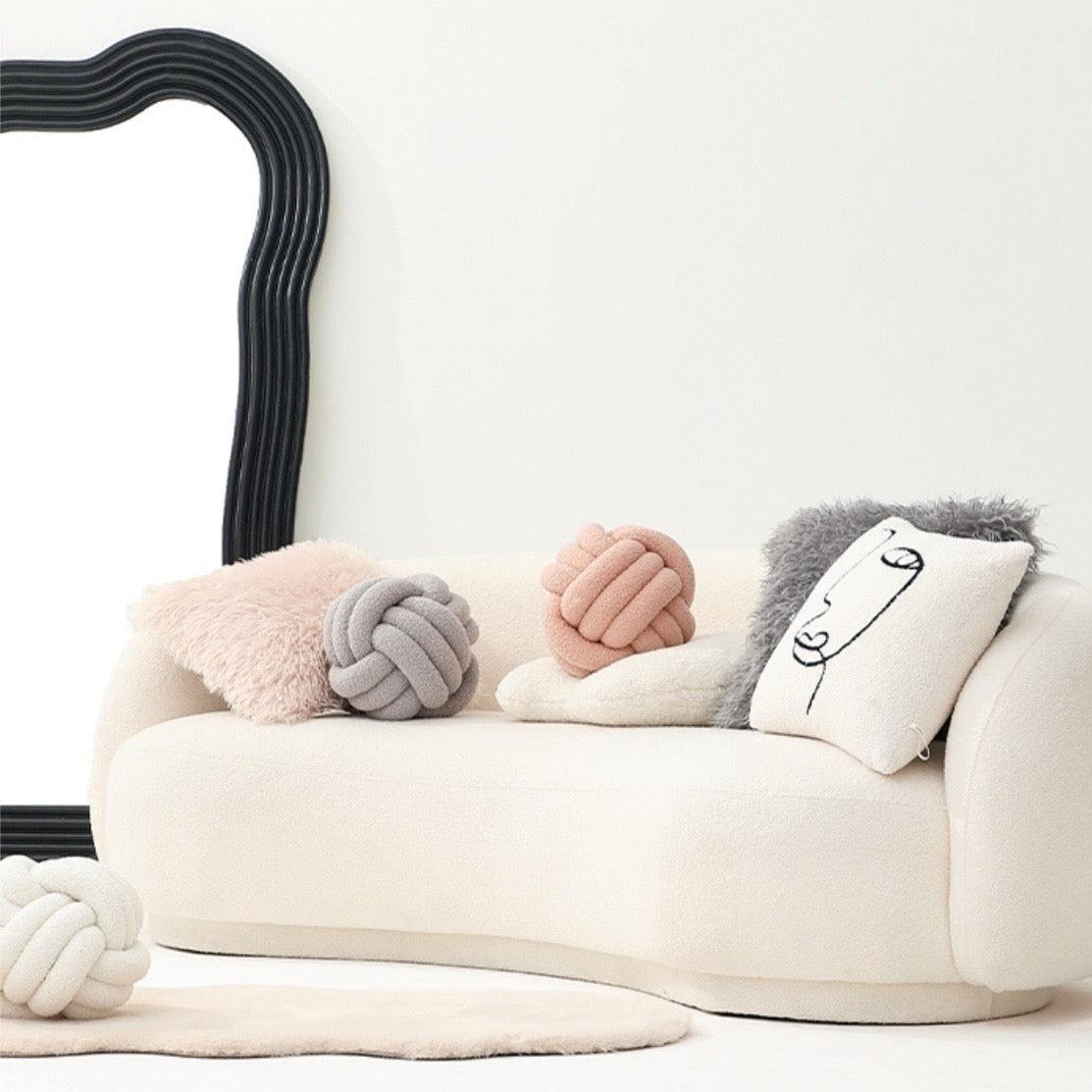 Living - Puff Knot Ball-Textiles- A Bit Sleepy | Homedecor Concept Store