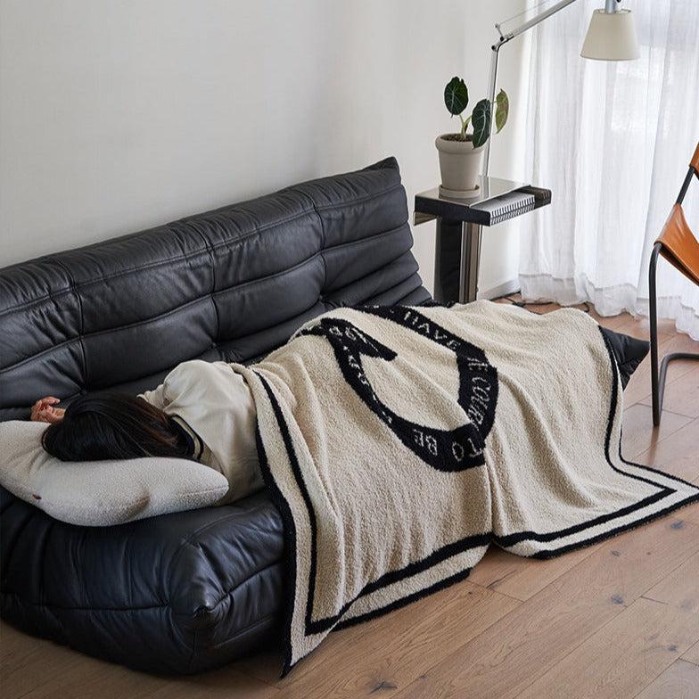 Big black fuzzy online blanket