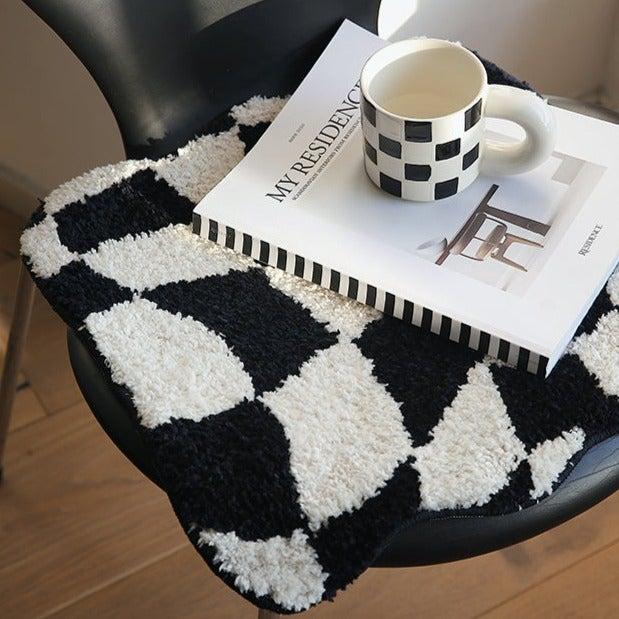 Momo - Checkerboard Seat Cushion-Textiles- A Bit Sleepy | Homedecor Concept Store