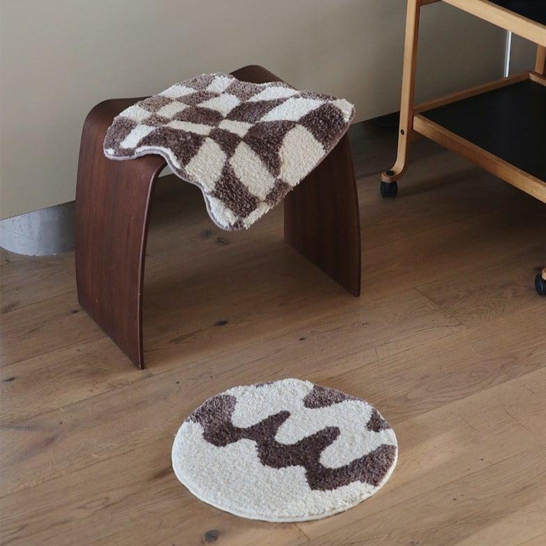 Momo - Checkerboard Seat Cushion-Textiles- A Bit Sleepy | Homedecor Concept Store