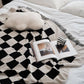 Momo - Checkered Blanket-Textiles- A Bit Sleepy | Homedecor Concept Store