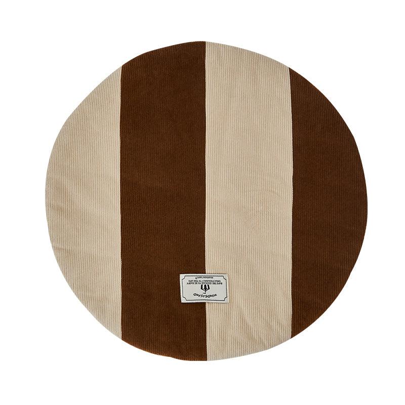 Momo - Corduroy Neutral Color Blocking Seat Cushion-Textiles- A Bit Sleepy | Homedecor Concept Store