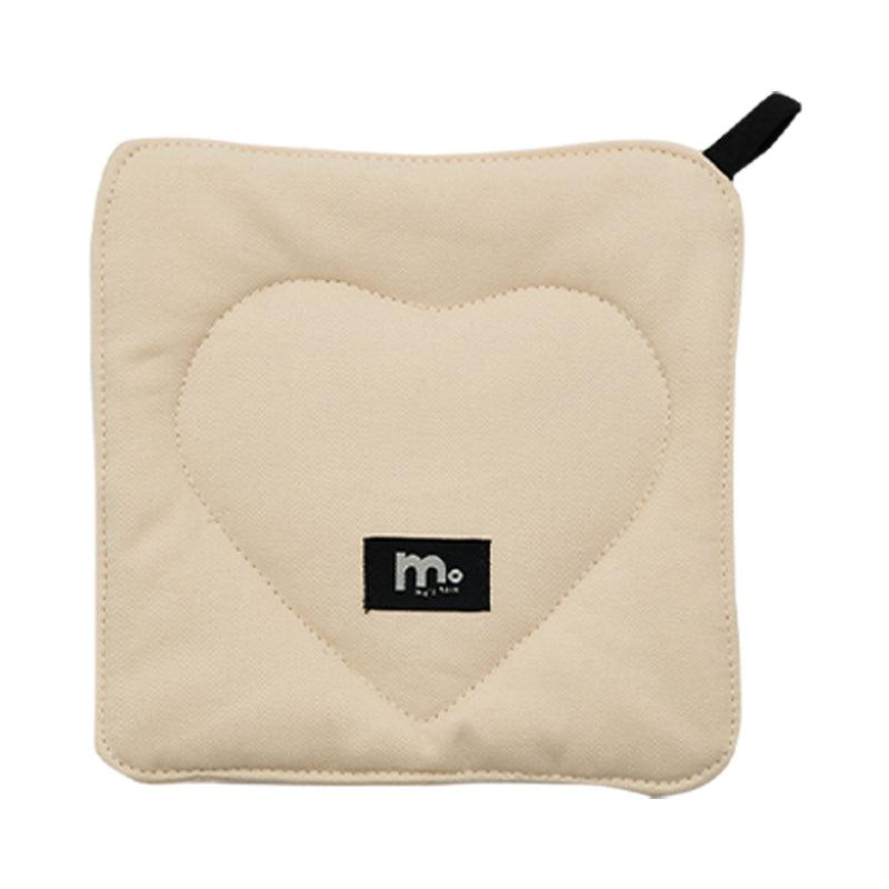 Momo - Cream White Ins Cotton Canvas Quilted Oven Mitt-Kitchenware- A Bit Sleepy | Homedecor Concept Store