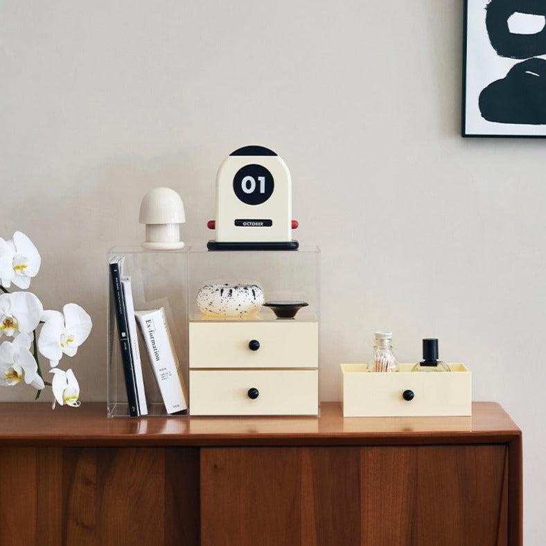 Momo - Creamy Desktop Storage Organizer Rack-Furnishings- A Bit Sleepy | Homedecor Concept Store