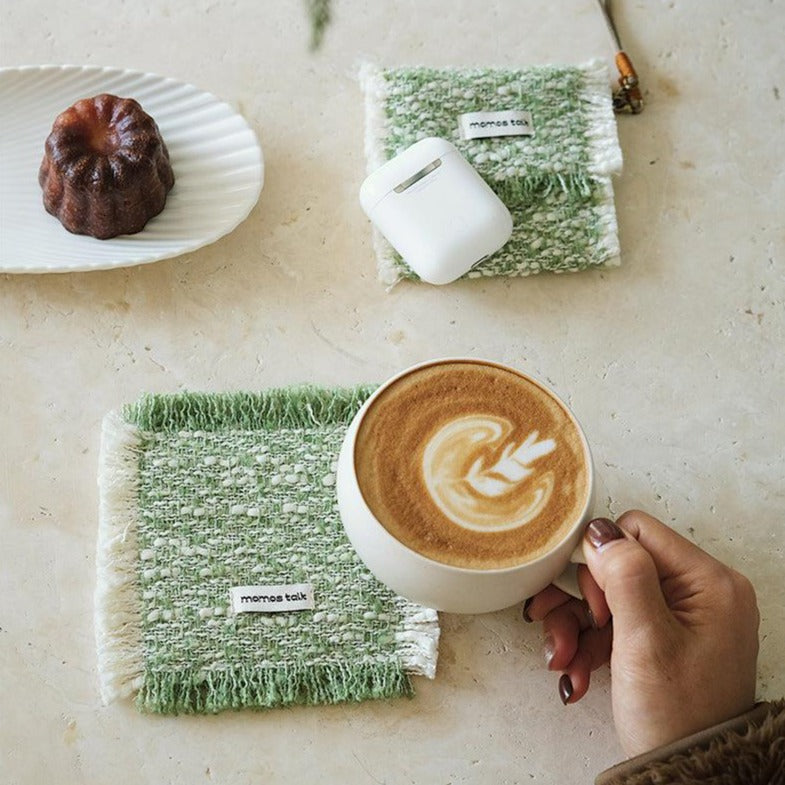 Momo - French Tassel Woven Coaster-Kitchenware- A Bit Sleepy | Homedecor Concept Store