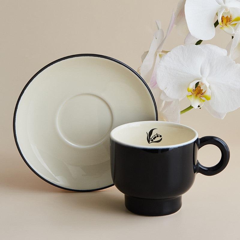 Momo - Lily of the Valley Coffee Cup Saucer Set-Drinkware- A Bit Sleepy | Homedecor Concept Store
