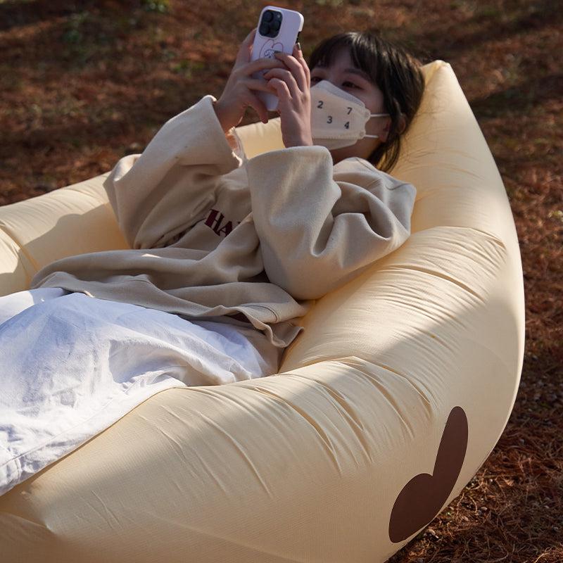 Momo - Milk Tea Love Camping Air Couch-Outdoor- A Bit Sleepy | Homedecor Concept Store