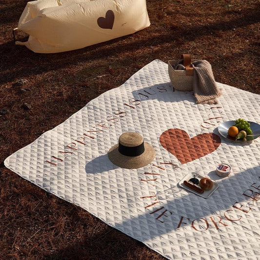 Momo - Milk Tea Love Spring Camping Waterproof Picnic Mat-Outdoor- A Bit Sleepy | Homedecor Concept Store