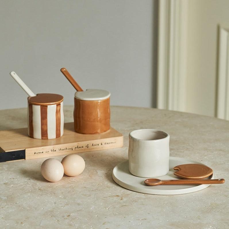 Momo - Puff Ceramic Kitchen Spice Jar-Kitchenware- A Bit Sleepy | Homedecor Concept Store