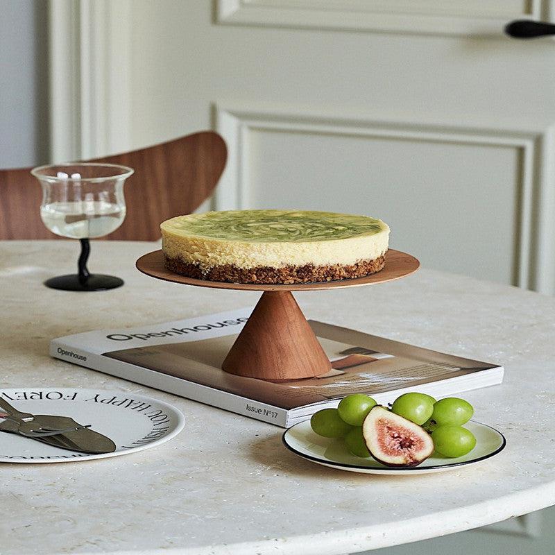 Momo - Vintage Cherrywood Cake Tray-Furnishings- A Bit Sleepy | Homedecor Concept Store