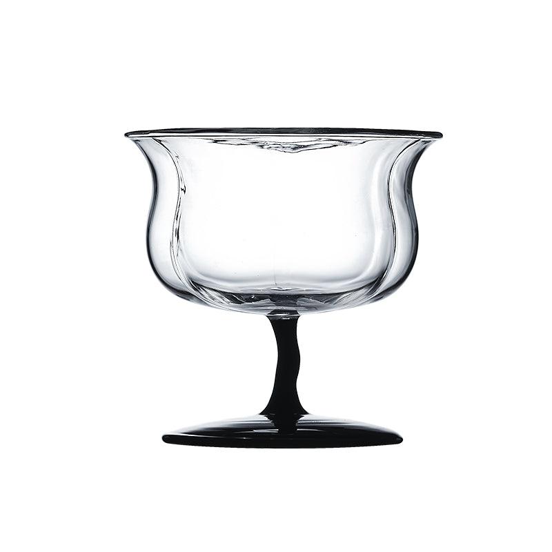 Momo - Vintage Lily of the Valley Wine Glass Goblet-Drinkware- A Bit Sleepy | Homedecor Concept Store