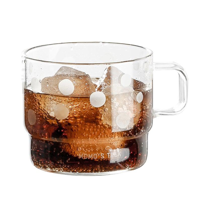 Momo - Wave Point Glass Mug-Drinkware- A Bit Sleepy | Homedecor Concept Store