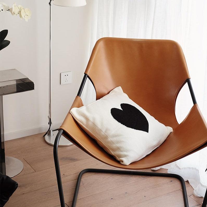 Momo - Wonderland Big Heart Knit Throw Pillow-Textiles- A Bit Sleepy | Homedecor Concept Store