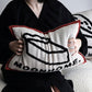 Moon - Cream Chestnut Cake Knitted Throw Pillow-Textiles- A Bit Sleepy | Homedecor Concept Store