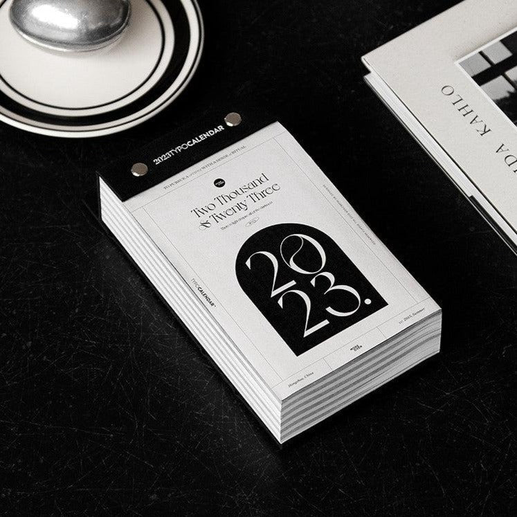 More - 2023 Desktop Typo Calendar-Furnishings- A Bit Sleepy | Homedecor Concept Store