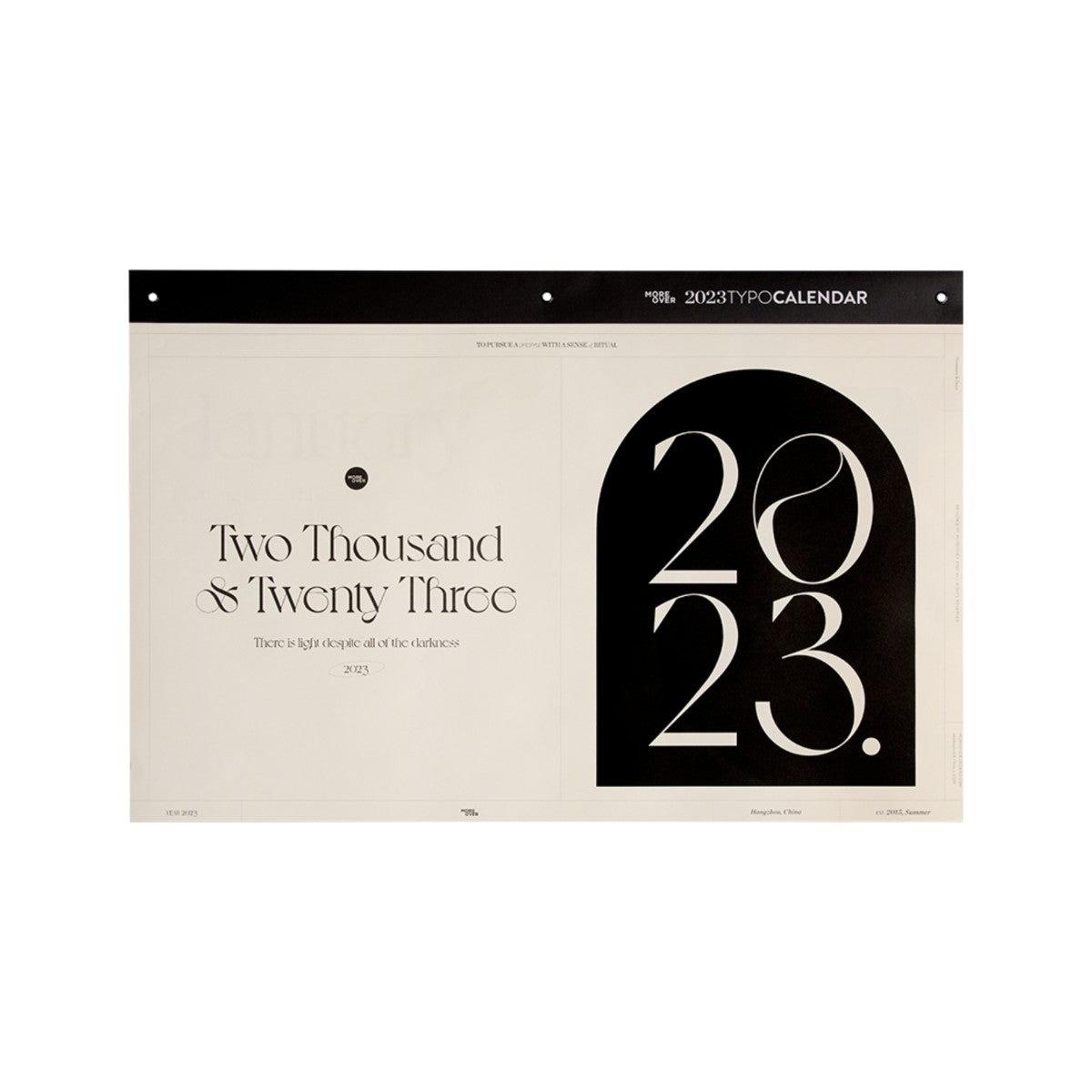 More - 2023 Wall Typo Calendar-Furnishings- A Bit Sleepy | Homedecor Concept Store