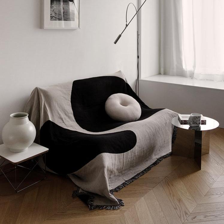 More - Blocks Throw Blanket-Textiles- A Bit Sleepy | Homedecor Concept Store
