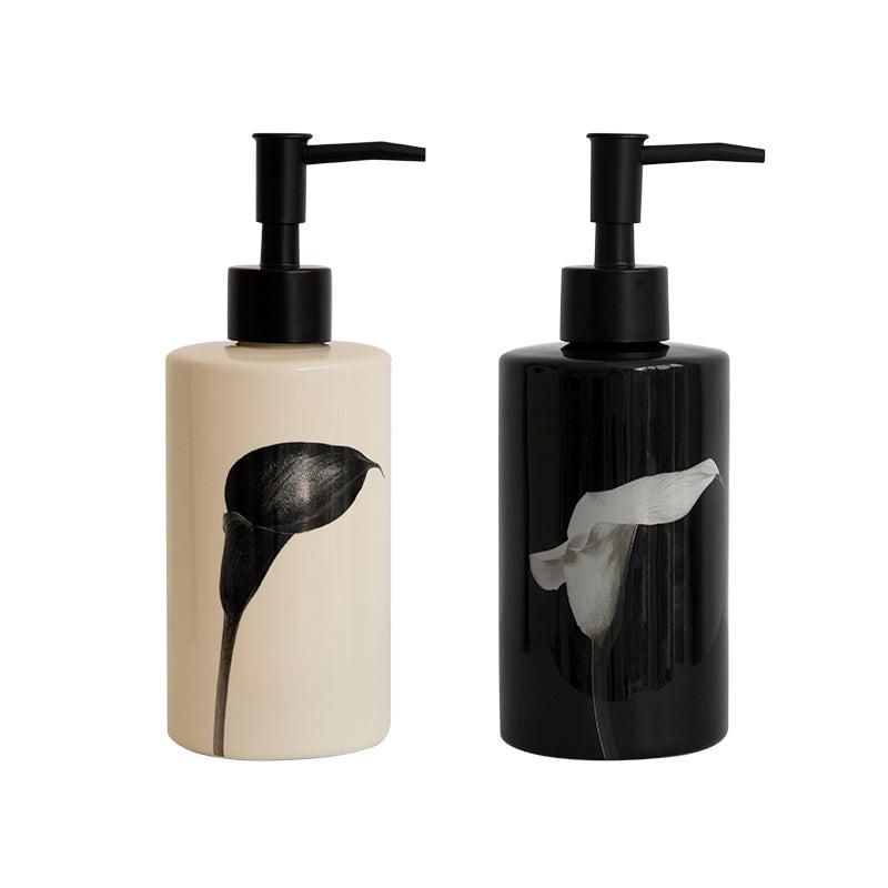 More - Calla Lily Ceramic Lotion Bottle-Kitchenware- A Bit Sleepy | Homedecor Concept Store