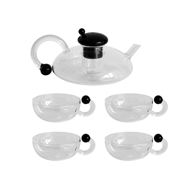 More - Rund Glass Teapot Set-Drinkware- A Bit Sleepy | Homedecor Concept Store