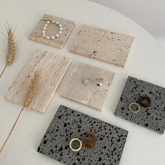 Natural Rock Display Plate-Furnishings- A Bit Sleepy | Homedecor Concept Store