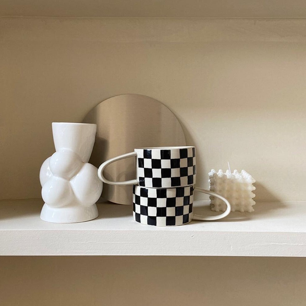 R.F - Checkerboard Mug Set-Drinkware- A Bit Sleepy | Homedecor Concept Store