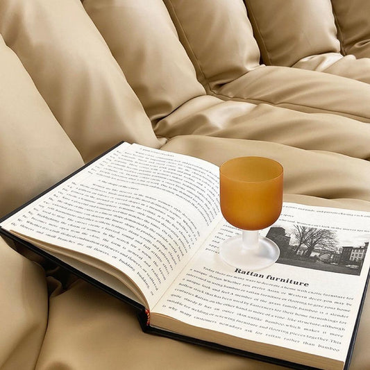 R.F - Vintage Frosted Goblet-Drinkware- A Bit Sleepy | Homedecor Concept Store