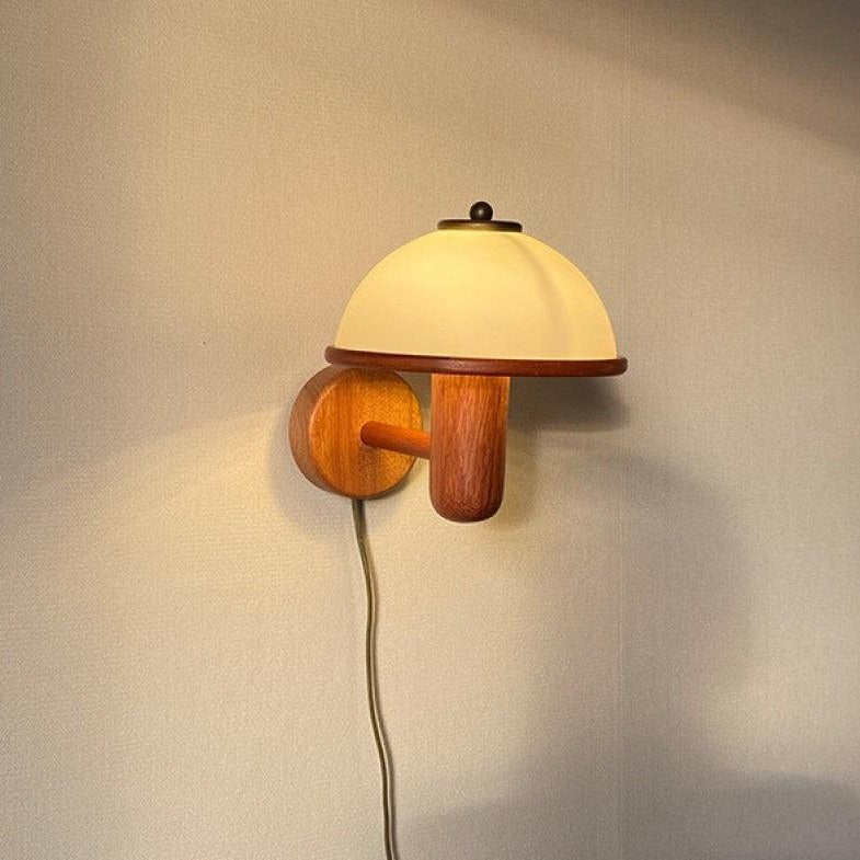Retro Solid Wood Wall Lamp-Lighting- A Bit Sleepy | Homedecor Concept Store
