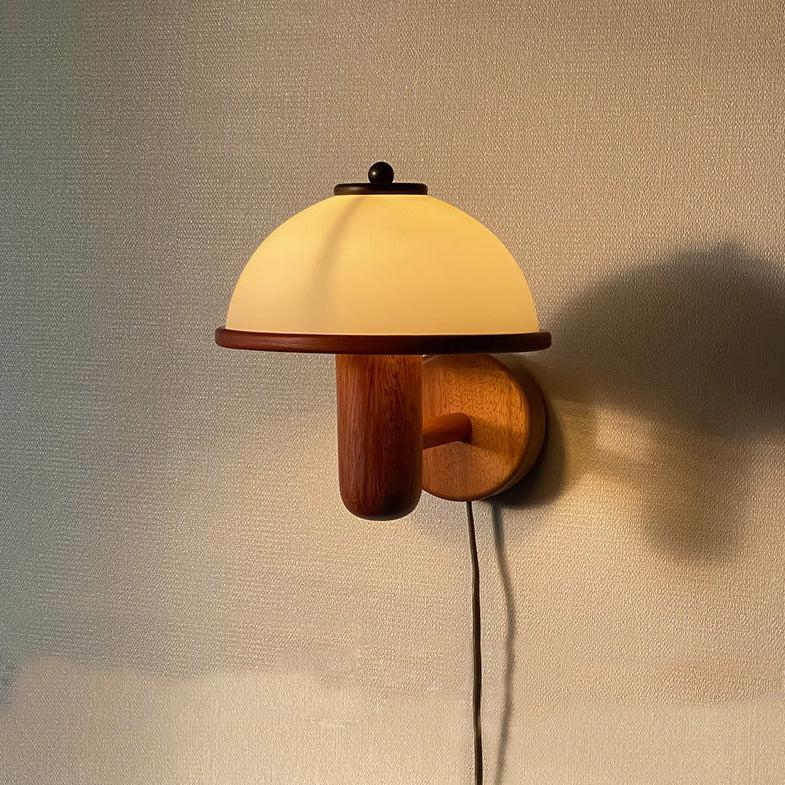 Retro Solid Wood Wall Lamp-Lighting- A Bit Sleepy | Homedecor Concept Store