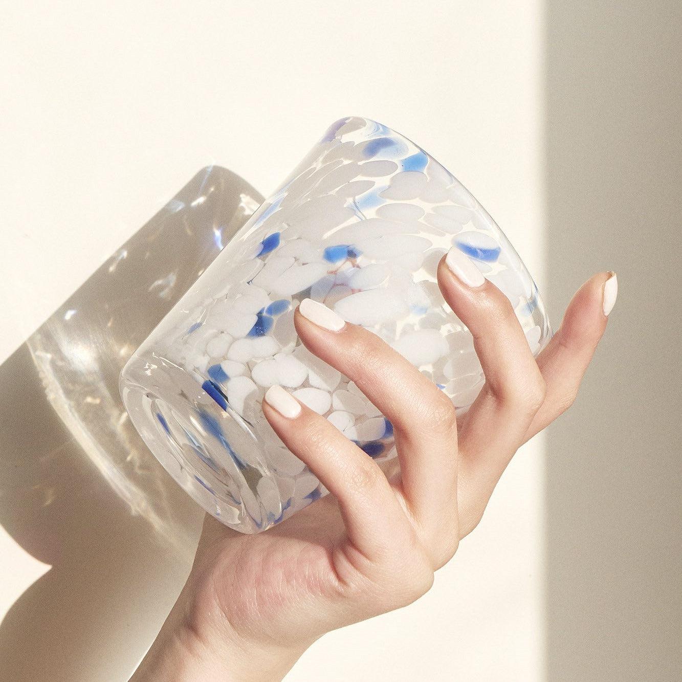 SRM - Blue Ocean Glass Cup-Drinkware- A Bit Sleepy | Homedecor Concept Store