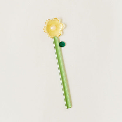 SRM - Handcrafted Stained Glass Flower Stir Spoon-Drinkware- A Bit Sleepy | Homedecor Concept Store