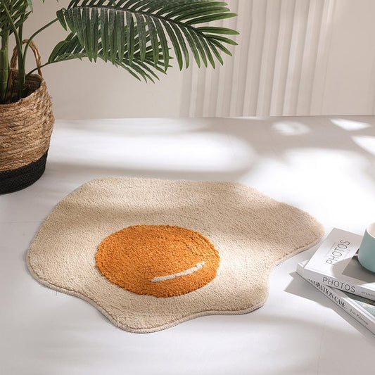 Sunny Side Up Egg Mat-Floor rugs- A Bit Sleepy | Homedecor Concept Store