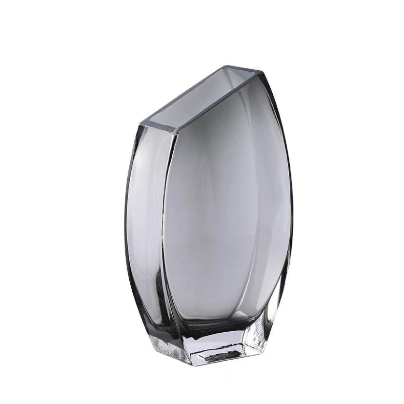 Tear of Lake Smoked Glass Vase-Furnishings- A Bit Sleepy | Homedecor Concept Store