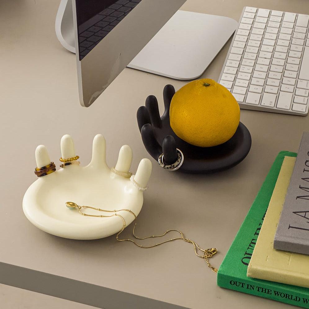 URF - Abstract Rich Hand Palm Tray-Furnishings- A Bit Sleepy | Homedecor Concept Store