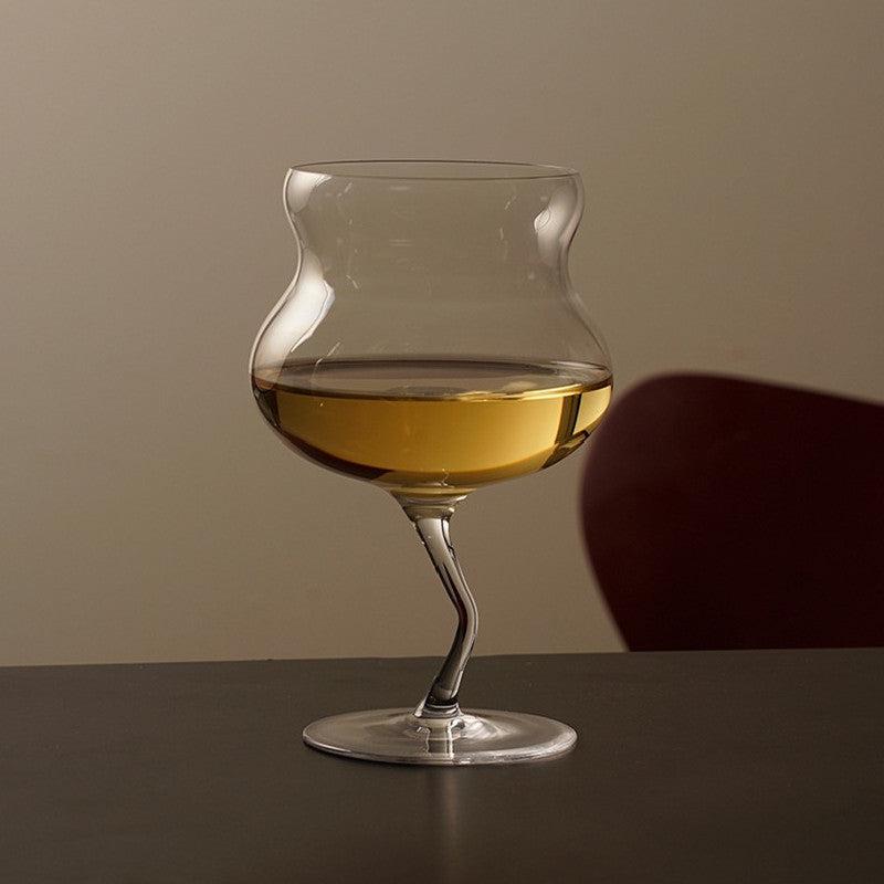 URF - Pear Crystal Glass Beer and Wine Goblet-Drinkware- A Bit Sleepy | Homedecor Concept Store