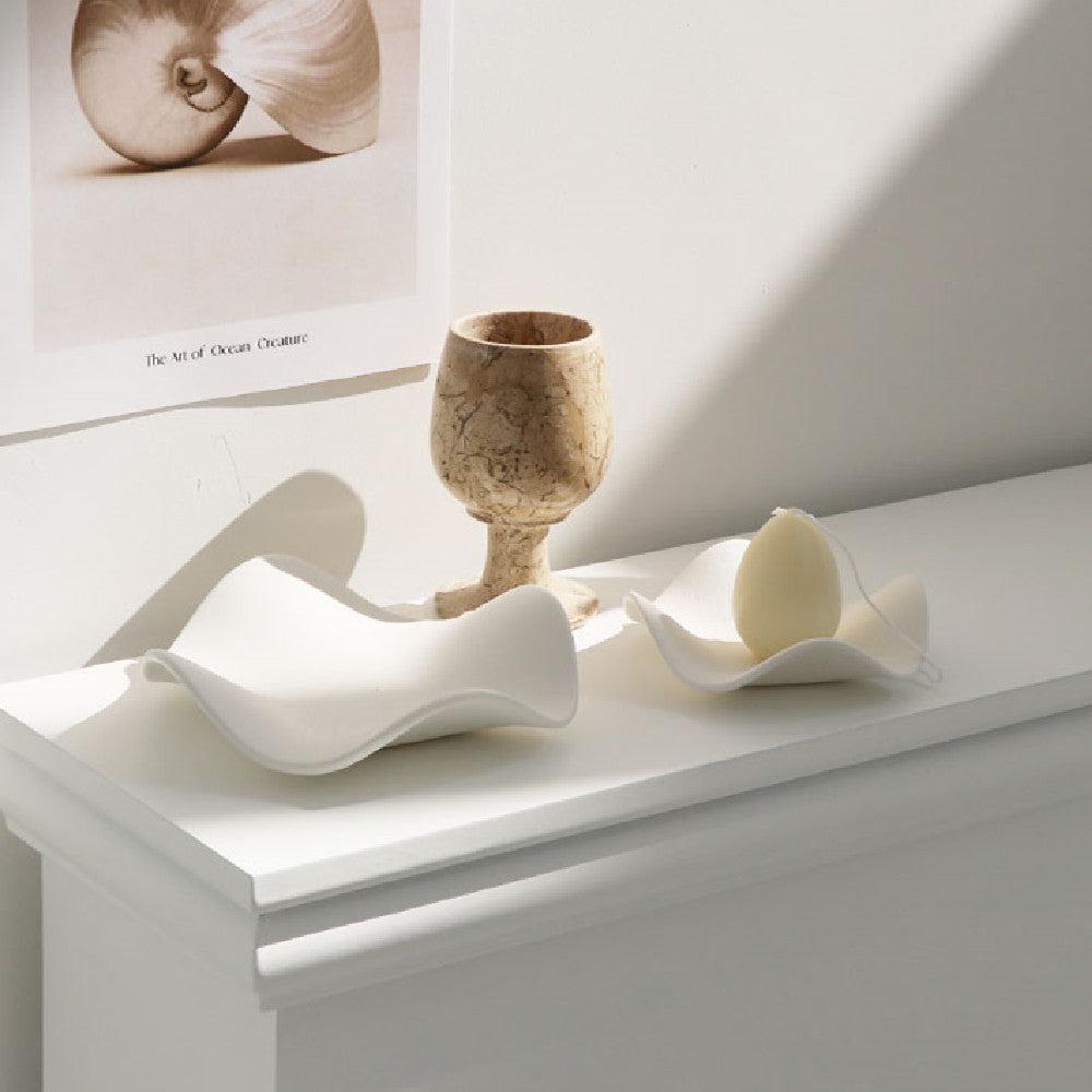 White Wave Ceramic Jewelry Tray-Furnishings- A Bit Sleepy | Homedecor Concept Store