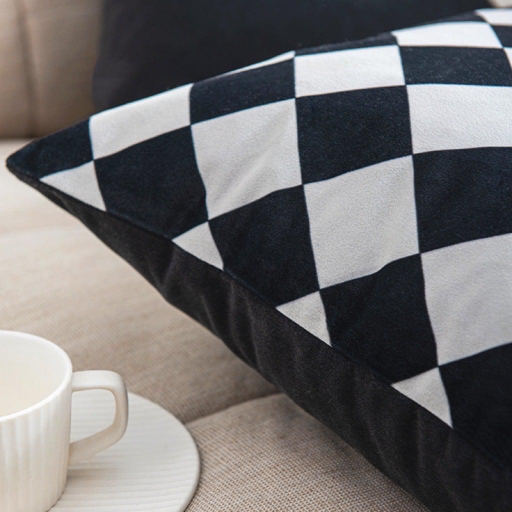 Yu - Checkered Flannel Cushion-Textiles- A Bit Sleepy | Homedecor Concept Store